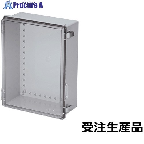 タカチ UL証明 雨合羽・防塵開閉式ポリカ-ボネートプラボックス BC-Cつづき物 150×400×300粍 BC-CTP-304015 1台 ■▼709-3163