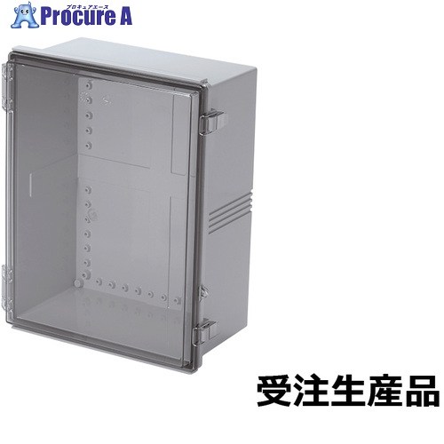タカチ UL認証 防水・防塵開閉式ポリカ-ボネートプラボックス BC-Cシリーズ 201×450×350mm BC-CTP-354520 1台 ■▼709-3172