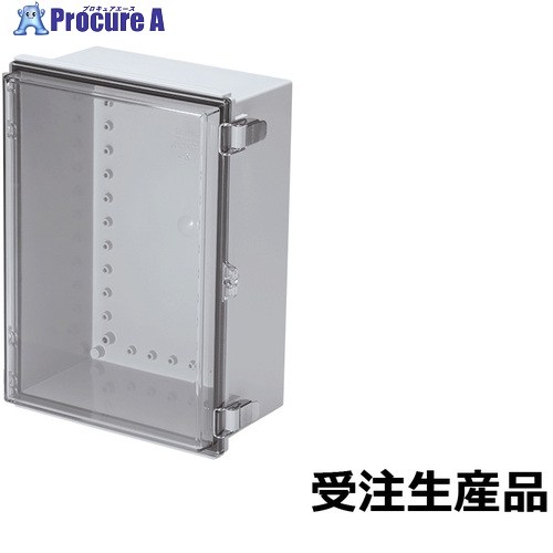 タカチ UL公証 雨合羽・防塵開閉式ポリカ-ボネートプラボックス BC-Cつづき物 150×350×250粍 BC-CTP-253515 1台 ■▼709-3180