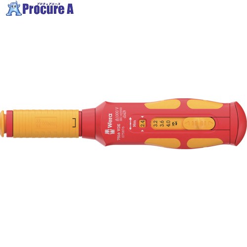 Wera 7516 VDE 絶縁 クラフトフォーム セーフトルク スピード トルクレンチ 2.4-4.0Nm 075876 1個 ▼706-1678