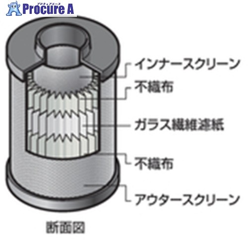 ORION スーパーミストフィルターMSF150D用エレメント EMS150H EMS150-H 1個 ■▼667-6349 【送料都度見積】|プロキュアエース