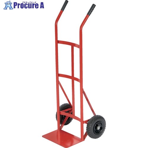 TRUSCO スチールパイプ製 ノーパンク二輪運搬車 H1185 すくい板190&times;340 HT-42N-A 1台 ▼724-0067 ｜プロキュアエース