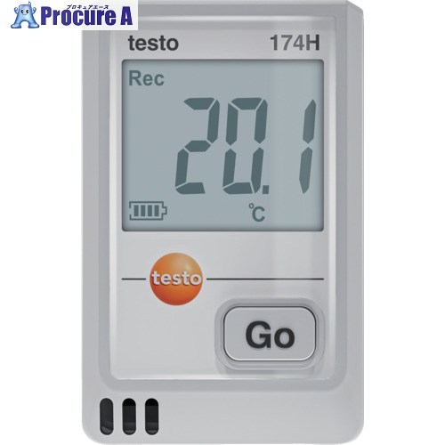 TESTO 温湿度データロガー(USB) testo 174H(白) 0572 1741 01 1台 ▼697-9156 ｜プロキュアエース