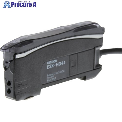 OMRON スマートファイバアンプ 分離型 赤色光 2m E3X-HD41 2M 1個 ▼150-9777 ●I586