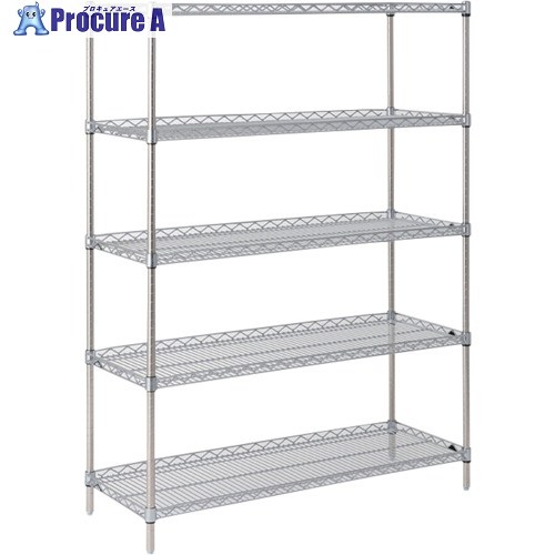 ERECTA スーパーシリーズ・サイドアップシェルフ 間口1518mm×奥ぶかさ613mm×高さ1892粍(P) DB無 5段 LU1520P1900N5 1台 ■▼347-5752 【貨物輸送都度積もり書き】