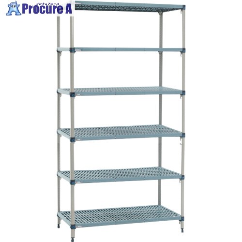 ERECTA 地下鉄道マックスQ 間口605mm×奥ぶかさ620mm×高さ2191粍 6段 MQ2424GMQ86PE6 1台 ■▼349-9924 【貨物輸送都度積もり書き】