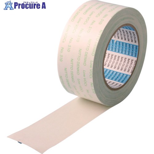 日東 低VOC両面磁気テープ(無溶解剤手合い) No.510 90mm×50m 白いこと 510-90X50 12巻 ■▼581-4465 【貨物輸送都度積もり書き】
