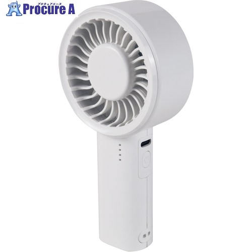 TEKNOS USBハンディファン ホワイト HF-2020U(W) 24台 ■▼730-4515 【送料都度見積】｜プロキュアエース