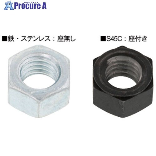SUNCO ユニクロ 六角ナット(ユニファイ UNC並目 3/8-16UNC (500本入) M0-00-0030-8030-0000-01 1箱 ■▼384-3372 【送料都度見積】|プロキュアエース