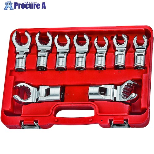 JTC 9PCS フレキシブルクローフットレンチセット JTC6774 1個 ■▼653-3711