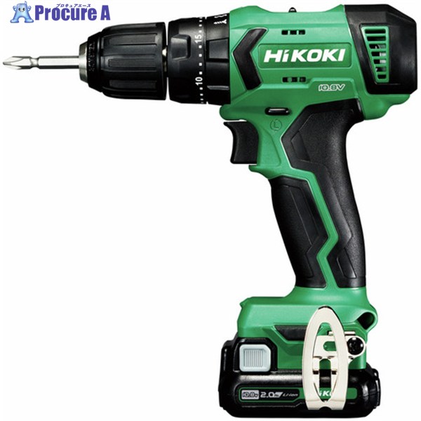 HiKOKI 10.8V コードレス振動ドライバードリル 2.0Ah DV12DA-2BS 1台 ■▼693-3666 【送料都度見積】|プロキュアエース