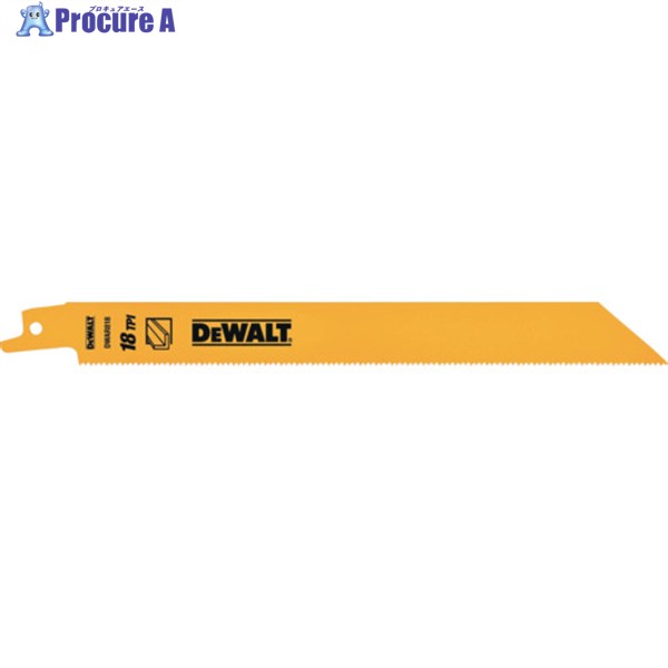 DEWALT レシプロソーブレード・セーバーソーブレード・レシプロソー替刃・セーバーソー替刃 セーバーソーブレード18山x200mm(25枚) DWAR818B25-JP 1パック ▼686-8723