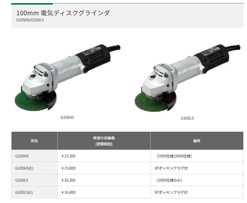 お気に入りの ディスクグラインダー 日立 PDA-100J ポスカ付 ad-naturam.fr