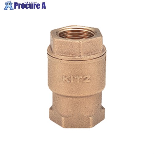 ｷｯﾂ RF 青銅ｽﾌﾟﾘﾝｸﾞ付ﾘﾌﾄﾁｬｯｷ弁【10K･NBRｼﾞｽｸ入】 40A RF 40A ▼1002298 キッツ●i547