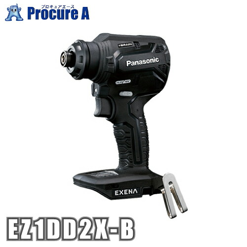 パナソニック Panasonic 充電ドリルドライバー 14.4V/18V ブラック 黒 ※本体のみ エグゼナ EZ1DD2X-B