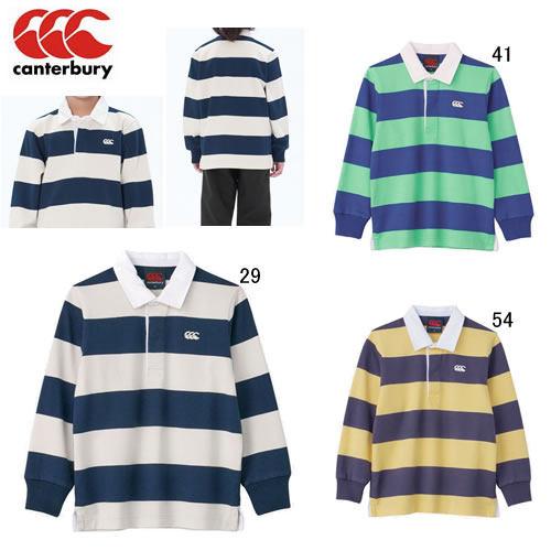 楽天市場】キッズ 長袖 ラガーシャツ カンタベリー CANTERBURY