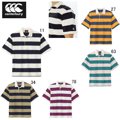 楽天市場】カンタベリー ラガーシャツ 半袖 襟付 メンズ canterbury