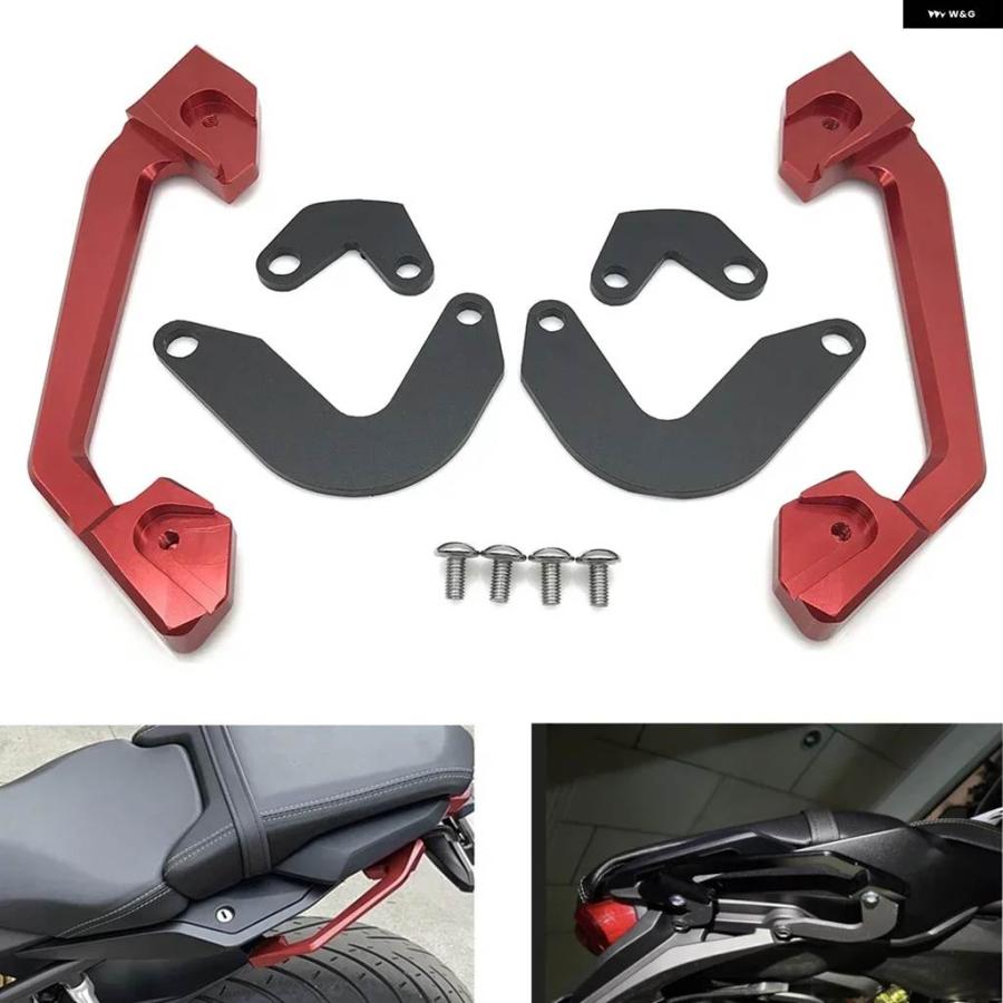 並行輸入品ホンダ CB650R CBR650R CB 2019-2024 オートバイ CNCアルミリアグラブバーシートピリオンパッセンジャーレールハンドル アー