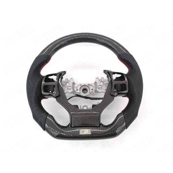 レクサス CT NX GS-F IS RC RC-F 　リアルカーボン ファイバー パンチングレザー製　ステアリング1個　カバー付く　ヒーター対応