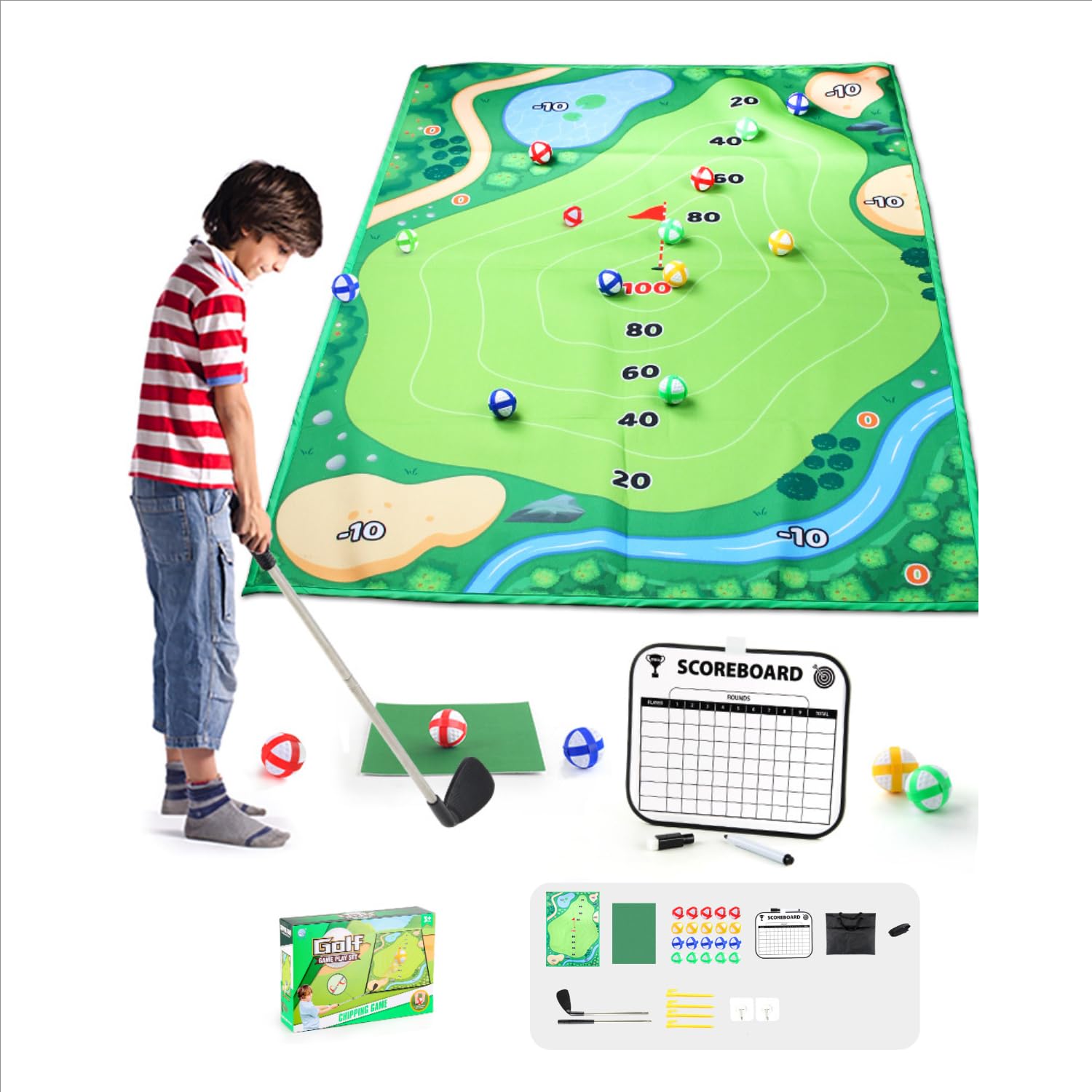 ゴルフ子供用セット　虎付 Amazon | キッズゴルフセット、屋内屋外スポーツおもちゃ