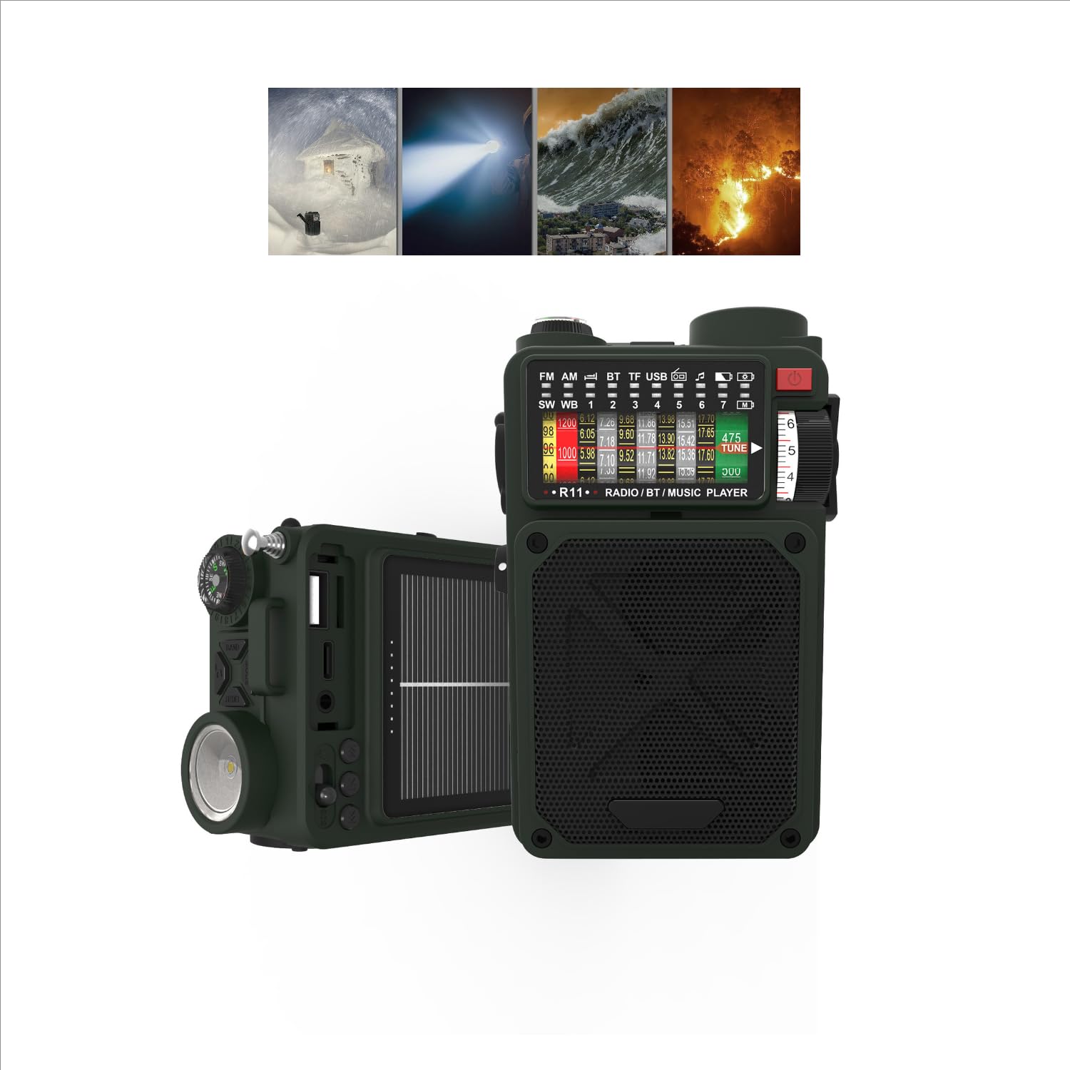 楽天市場】ラジオ ソーラー充電 手回し充電ソーラー ラジオ ボックス