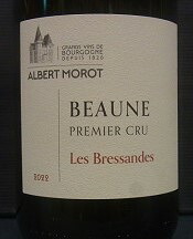 [2022] Beaune 1er Cru Les Bressandes ボーヌ プルミエ・クリュ レ・ブレッサンド【 Albert MOROT アルベール モロ 】