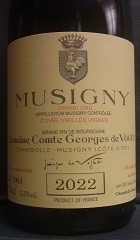 [2022] Musigny Grand Cru Cuvee Vieilles Vignesミュジニー ヴィエイユ・ヴィーニュ【 VOGUE ヴォギュエ 】｜アサヒヤワインセラー