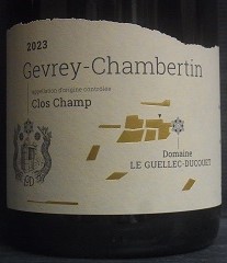[2023] Gevrey-Chambertin Clos Champジュヴレ・シャンベルタン クロ・シャン ル・ゲレック・デュクエ｜アサヒヤワインセラー