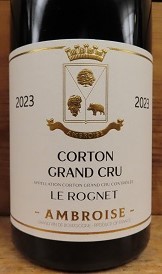 [2023] Corton Le Rognet Grand Cruコルトン・ル・ロニエ【Bertrand AMBROISE / ベルトラン アンブロワーズ】｜アサヒヤワインセラー