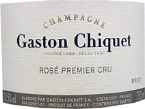 NV Gaston Chiquet Rose, Premier Cru, Brut ガストン・シケ ロゼ、プルミエ・クリュ、ブリュット