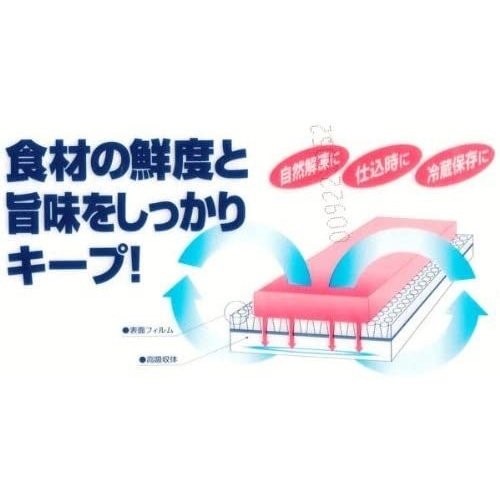 ユニチャームフレッシュマスター魚肉のための鮮度保持吸水シートバット用250×350mm50枚ホワイトポイント消化