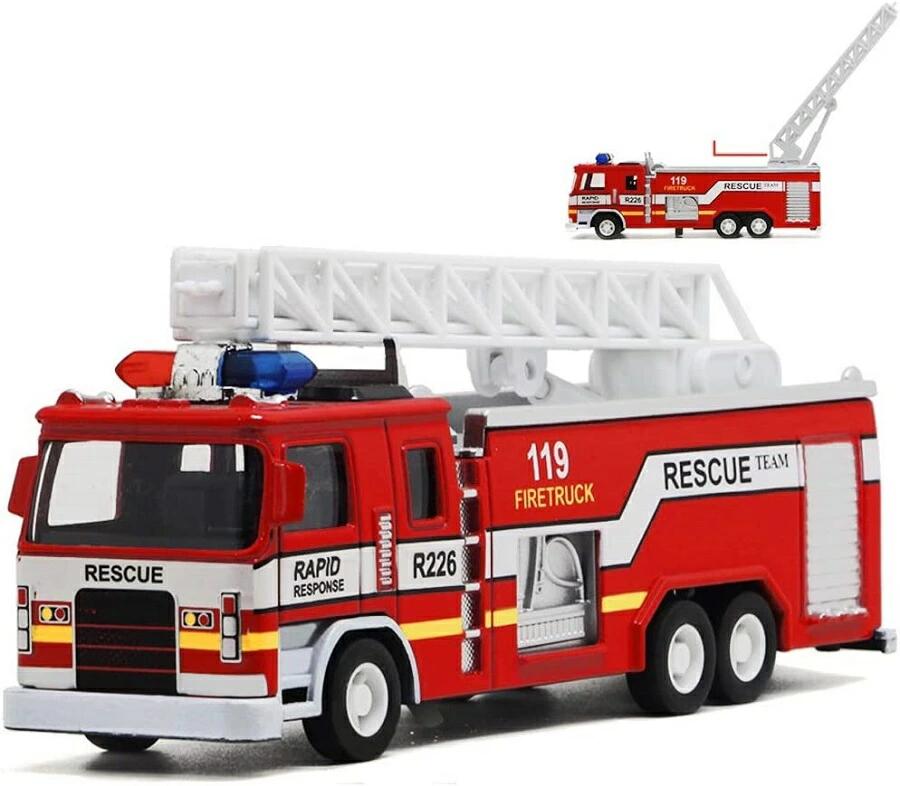 楽天市場】ミニカー 消防車 消防車両 緊急車両 ミニカーセット