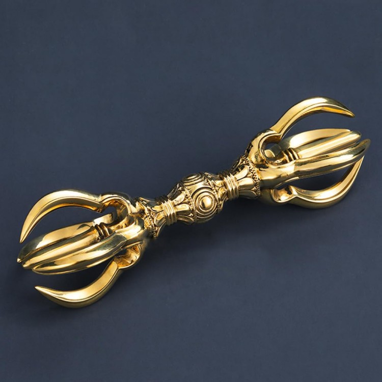 楽天市場】都五鈷杵 15cm すべ 五鈷杵 真言宗 密教法具 金剛杵 真鍮