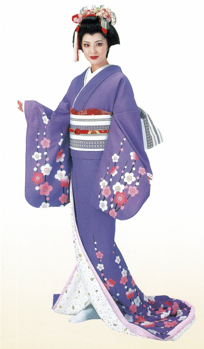 裾引き すそひき （h9077） 日舞 日本舞踊 送料無料 立梅 着物 衣装 裾
