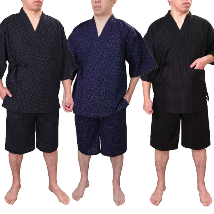 甚平 紳士 両面染 （o0700-02） 男性用 じんべい 部屋着 作業着 和装 割烹 料亭 ユニフォーム きもの 和服 取寄せ商品｜浅草きもの市