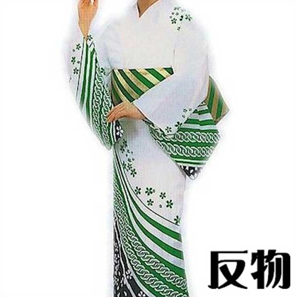 浴衣 反物 白 緑 桜 吉原つなぎ メンズ レディース 絵羽 ゆかた 祭 （s雲2132） 未仕立て 生地 盆踊り 祭り 揃い 踊り まつり 取寄せ商品｜浅草きもの市