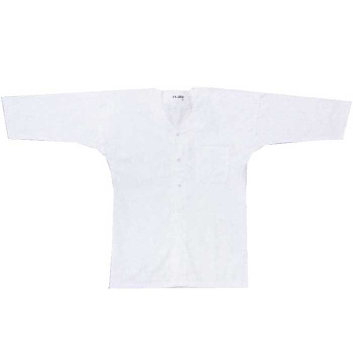 鯉口シャツ 白 無地 セルピー 鯉口 シャツ 祭 （s693） 祭り まつり 大人 衣装 だんじり 衣裳 XL LL 2L XXL 3L 取寄せ商品 １点までメール便可
