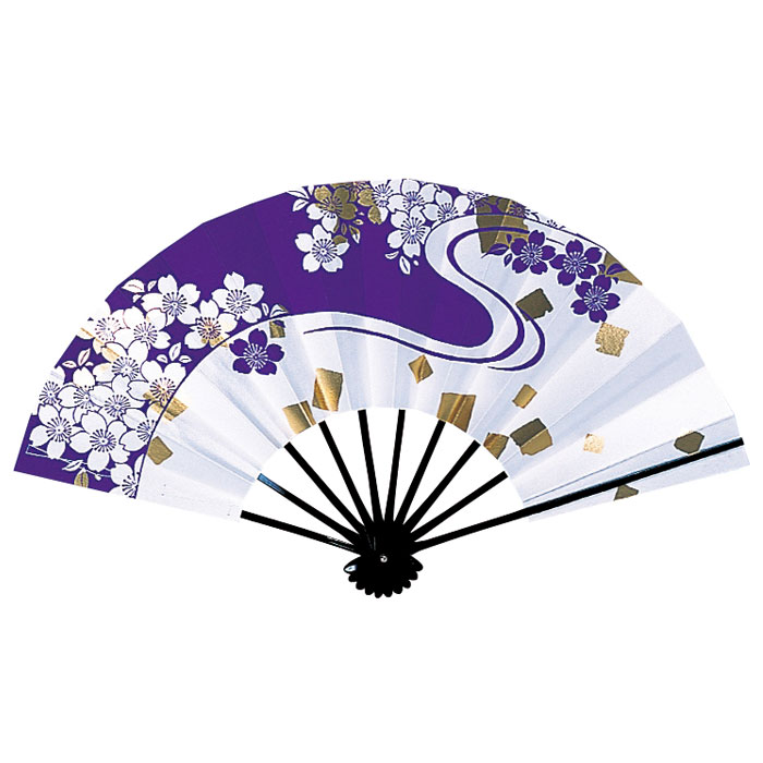 楽天市場】舞扇子 桜 流水 紫 扇子箱付 日本製 日本舞踊 （o舞