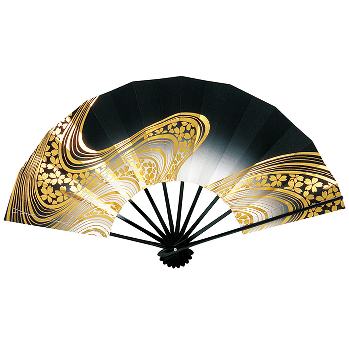 【内容変更あり】流水sexy黒金ラメ扇子簪★カサブランカ3★金襴黒扇子★ 楽天市場】舞扇子 黒 小桜 金 刷毛目 扇子箱付 日本製 日本舞踊 （o舞