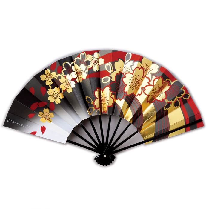 楽天市場】舞扇子 桜 流水 赤 銀 日本製 日本舞踊 扇子箱付 （g