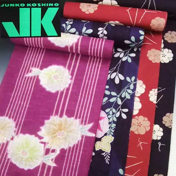浴衣 反物 ブランド ゆかた JK JUNKO KOSHINO かわり織 たんもの 未仕立て 和裁 夏 着物 ジュンココシノ