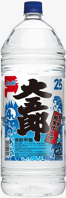 焼酎甲類　大五郎　4L 4本セット Amazon.co.jp: 焼酎 大五郎 20度 ペットボトル 4000ml 4L 3本 甲