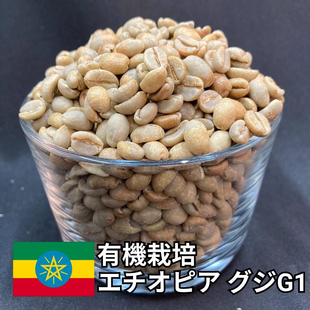 【送料無料】 有機栽培 オーガニック コーヒー生豆 エチオピア グジ G1 シャキッソ ナチュラル 800g 2kg 5kg 10kg | 有機 スペシャルティコーヒー 珈琲生豆 自家焙煎 豆 モカ ストロベリー ワイン 高級 業務用【レビュー投稿で20%OFFクーポン】 21,463円