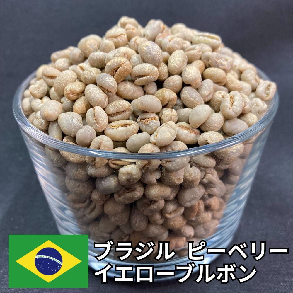 【送料無料】 コーヒー生豆 ブラジル イエローブルボン ピーベリー ナチュラル 800g 2kg 5kg 10kg | スペシャルティコーヒー 珈琲生豆 自家焙煎 豆 希少 丸豆 甘い チョコレート ナッツ 濃厚 コク 高級 業務用 大容量【レビュー投稿で20%OFFクーポン】