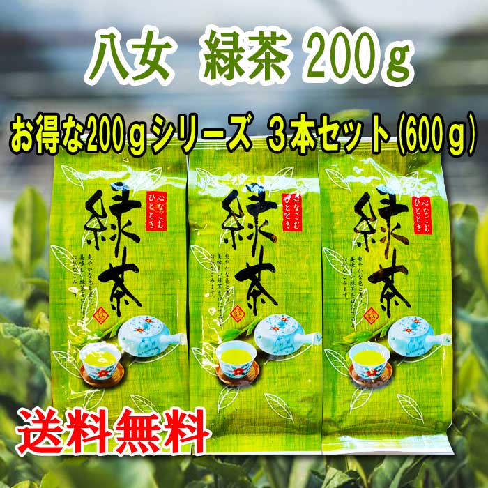 楽天市場】八女茶 送料無料 八女 緑茶 200g 3本セット600g 新茶 煎茶 送料無料 深蒸し茶 福岡 八女 お茶 緑茶 日本茶 茶葉 急須 国産  八女煎茶 産地直送 リーフ お得 お土産 贈り物 送料無料：八女茶の製造直売 お茶の浅野園