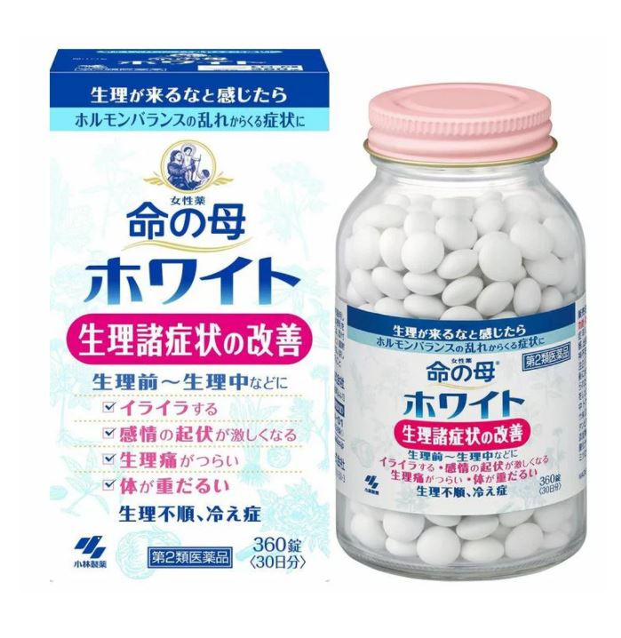 【第2類医薬品】小林製薬 女性薬 命の母 ホワイト 360錠 3個セット【送料無料】生理諸症状の改善|朝の目覚めショップ