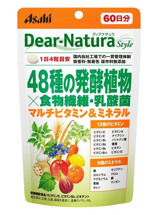 SALE開催中 アサヒ ディアナチュラスタイル 48種の発酵植物×食物繊維 乳酸菌 240粒 6個セット fucoa.cl