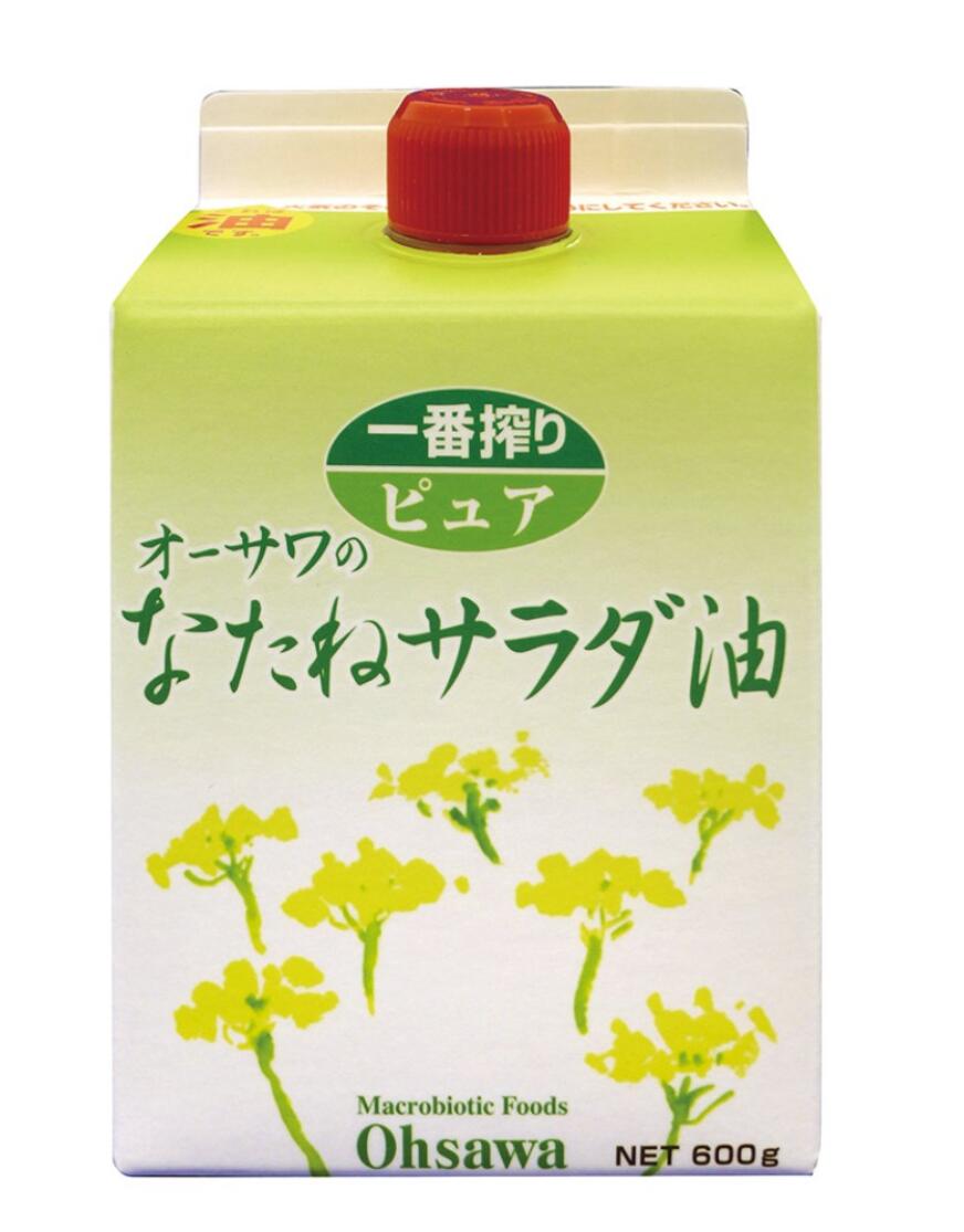 オーサワのなたねサラダ油 600g 12個セット