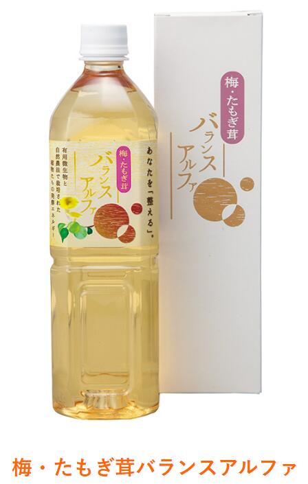 高橋剛商会 梅たもぎ茸 バランスアルファ(バランスα) 900ml 3本セット