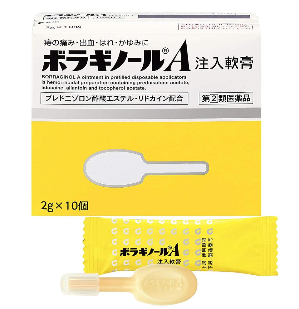 【第(2)類医薬品】天藤製薬 ボラギノールA 注入軟膏（2g×10個）6個セット【送料無料】